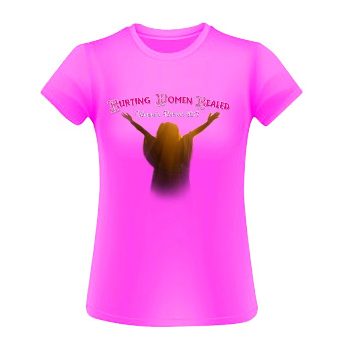 Fushia T-Shirt with Dark Fushia Letters Vs. 5